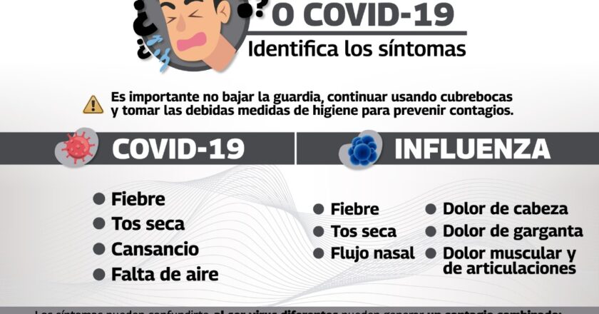 Exhortan a evitar contagios de COVID-19 e influenza