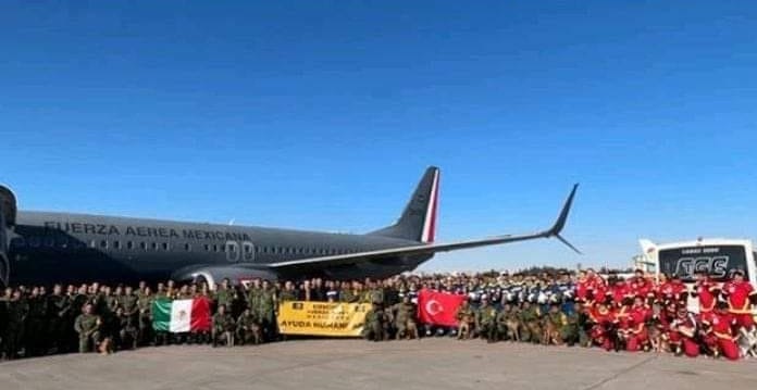 Llegó a Turquía el avión mexicano con ayuda humanitaria