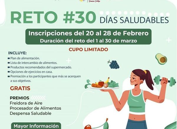 Promueve DIF Reynosa reto 30 días saludables