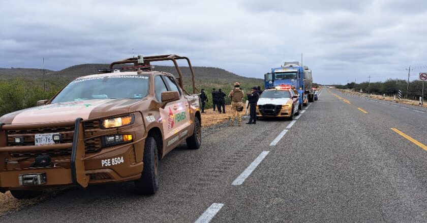 Detuvo GE a camión con con carga irregular de hidrocarburos