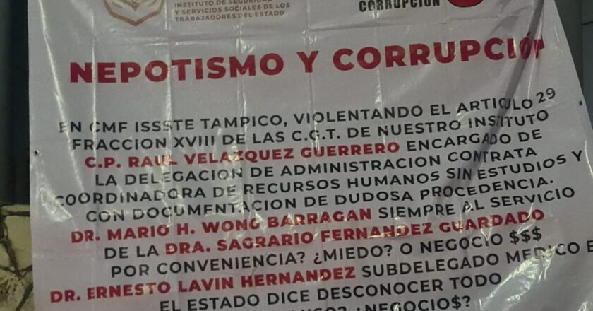 Denuncian nepotismo y corrupción en Clínica del ISSSTE