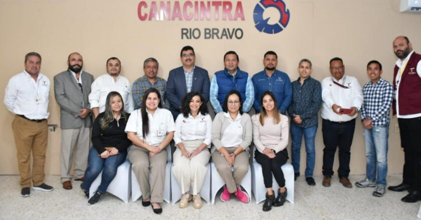 Secretaría de Trabajo y CANACINTRA Río Bravo sostuvieron reunión de trabajo