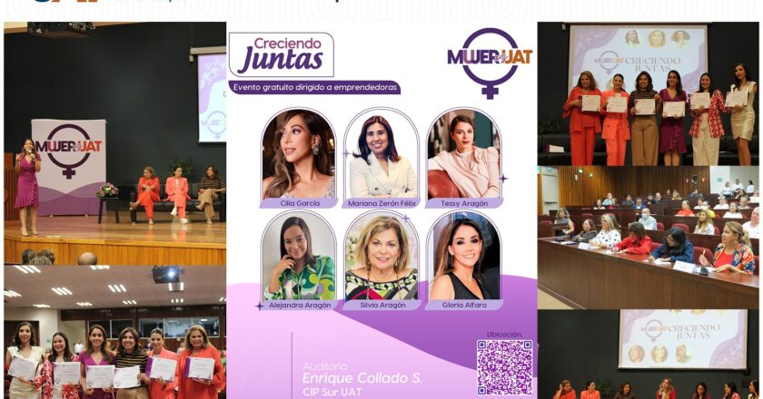 Mujeres emprendedoras exponen en la UAT el panel “Creciendo Juntas”