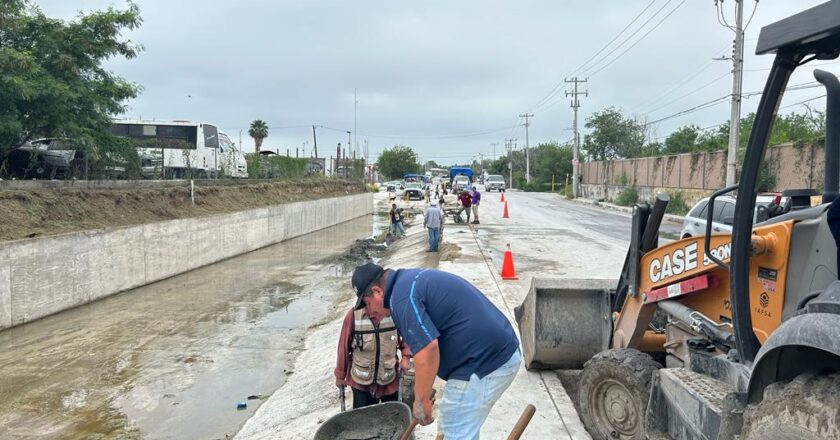 Avance en desazolve de drenes y canales ante posibles tormentas