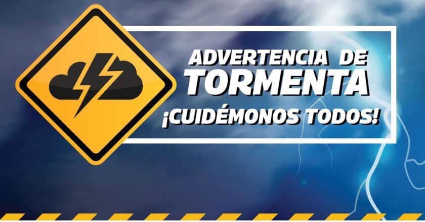 Continúa alerta de tormenta