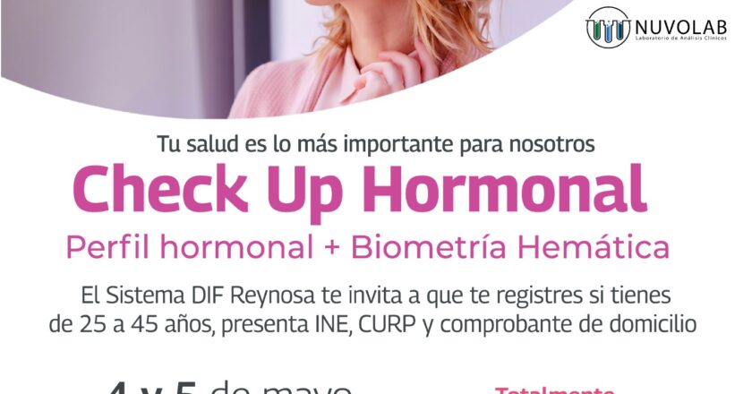 Realizará DIF Reynosa check up hormonal gratuito