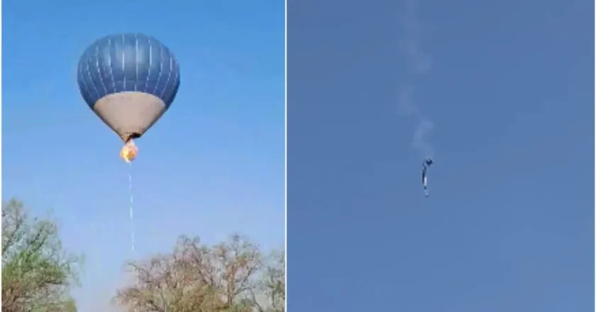 Lamentan muerte de dos personas en accidente de globo aerostático