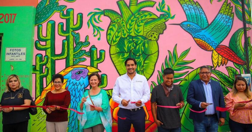 Inauguró Alcalde el mural “Corazón Verde”