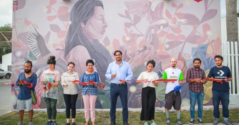 Expone Gobierno de Reynosa el mural “Nido para Florecer”