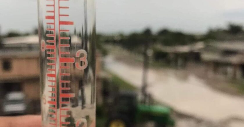 Más de 4 pulgadas de lluvia