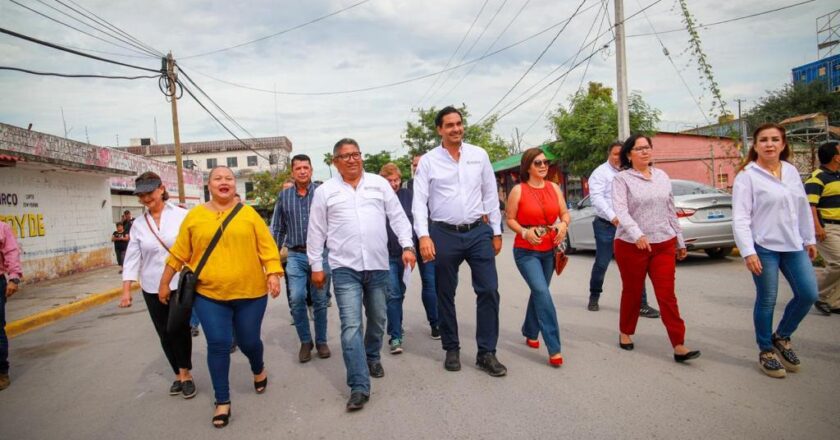 Supervisó el Alcalde Carlos Peña Ortiz obra de la calle Venustiano Carranza