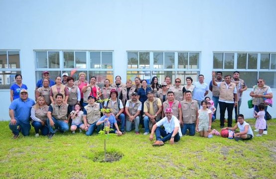 Plantan arbolitos durante el Día Mundial del Medio Ambiente