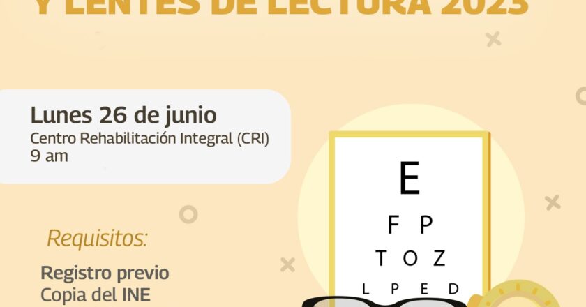 Invita DIF a Campaña de Lentes 2023