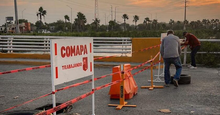 Coadyuva COMAPA en reparación de puente vehicular