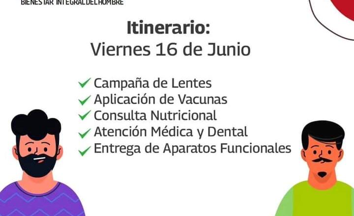 Inicia mañana lunes Bienestar Integral del Hombre 2023