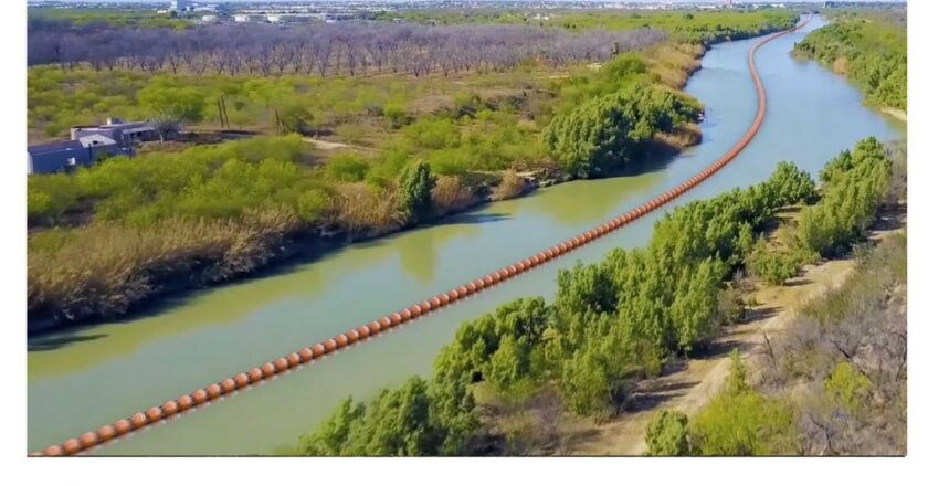 Así será el nuevo muro flotante fronterizo