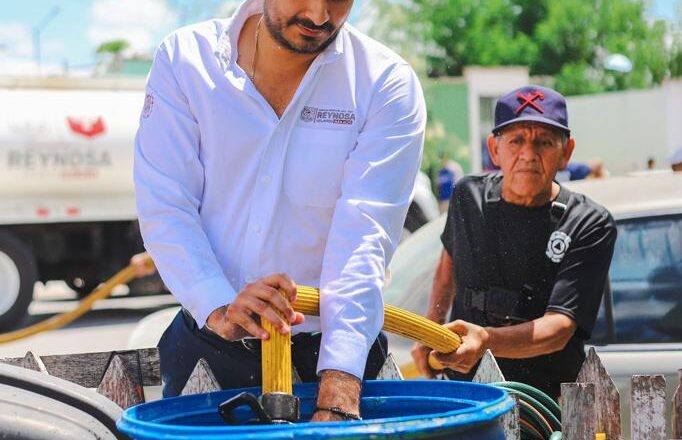 Supervisó Alcalde Carlos Peña Ortiz distribución de agua potable