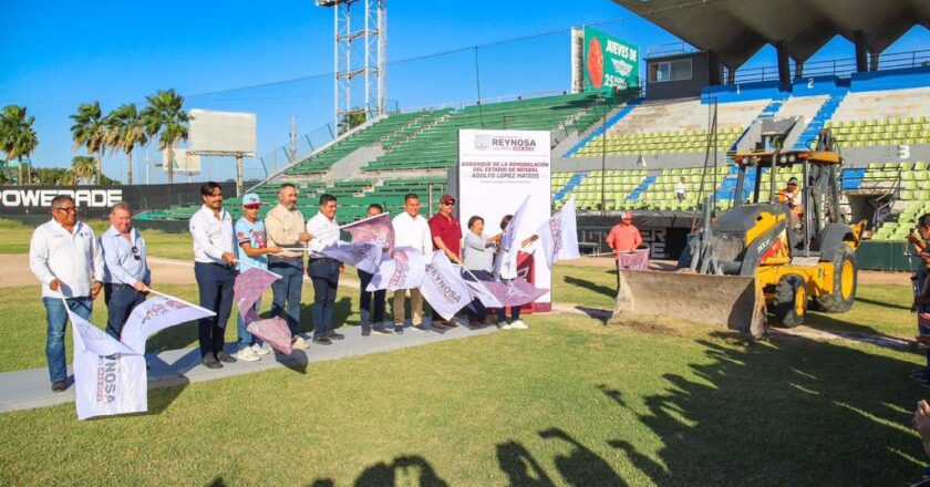 Celebran reynosenses arranque de remodelación del estadio “López Mateos”