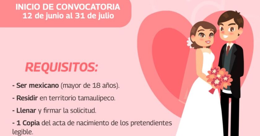 Llama DIF Reynosa a participar en Campaña de Matrimonios Colectivos 2023