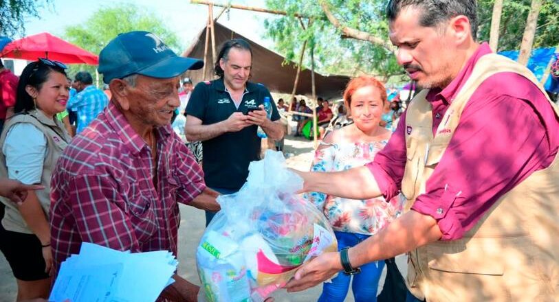 SEBIEN entrega despensas en los 43 municipios