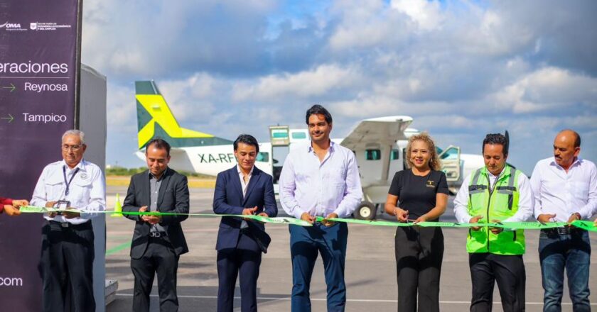 Inauguró Alcalde nueva línea aérea