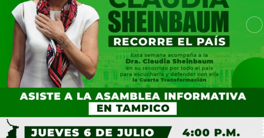 Tampico recibirá a Claudia Sheinbaum