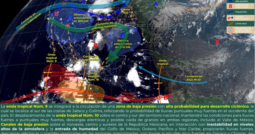 Pronostican lluvias fuertes para Tamaulipas