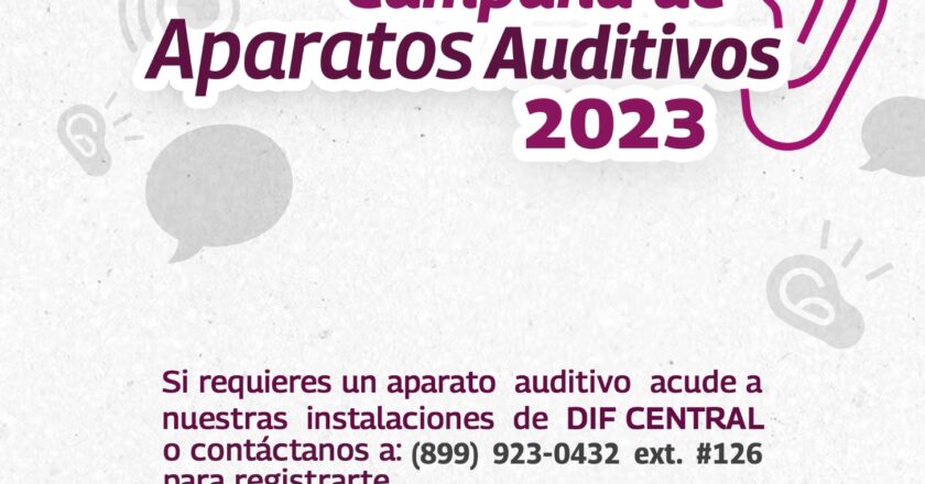 Inicia DIF Reynosa registro para Campaña de Aparatos Auditivos 2023