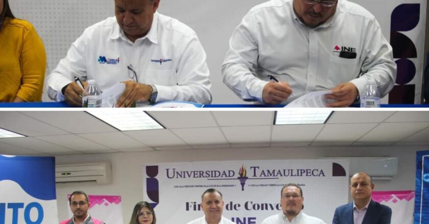 Es la Universidad Tamaulipeca única Institución en firmar convenio con el INE para el desarrollo de investigación