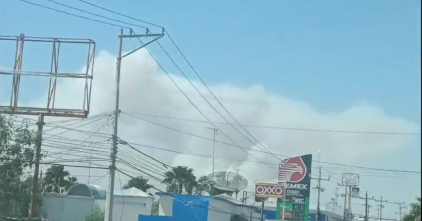 Asusta a reynosenses densa nube de humo