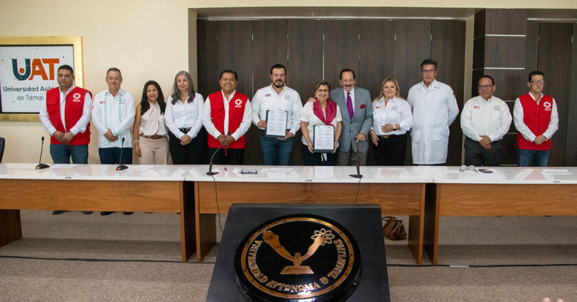 UAT y Cruz Roja de Tamaulipas firmaron convenio de colaboración en servicio social