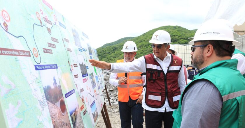 Supervisó Gobernador avance de carretera Mante-Ocampo-tula