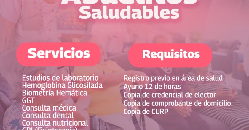 Anuncian Campaña de Abuelitos Saludables