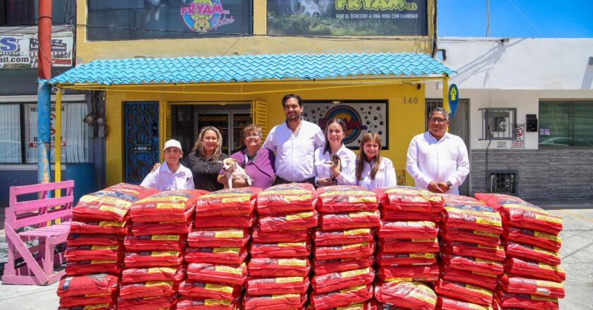 Donó Gobierno de Reynosa 2.7 toneladas de alimento a FRYAM