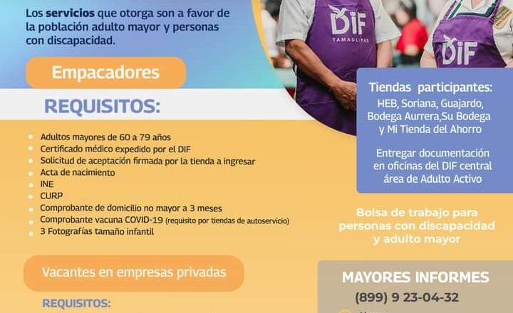 Llama DIF Reynosa a registrarse al Programa Adultos en Acción