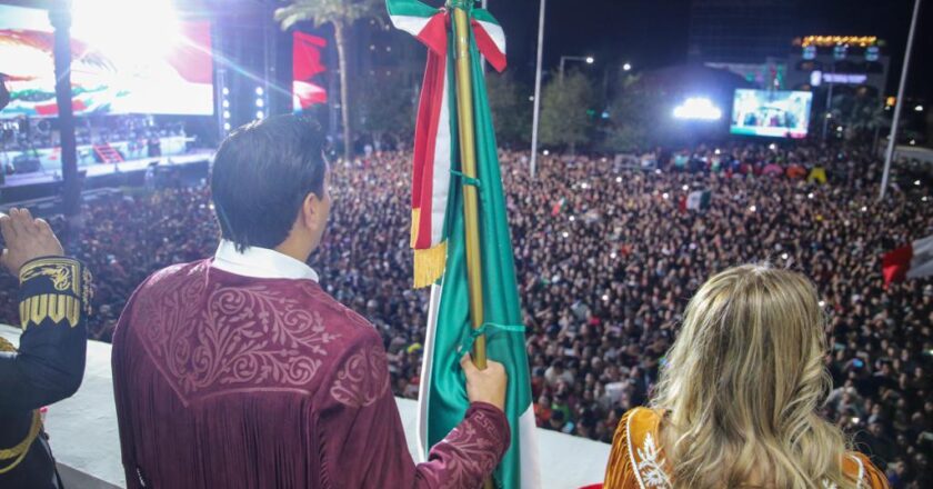 Más de 30 mil personas celebraron el Grito de Independencia con el Alcalde de Reynosa