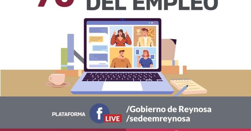 Invita Gobierno de Reynosa a participar en Ferias Virtuales del Empelo