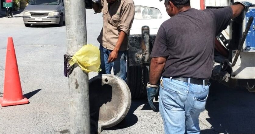 Efectuó COMAPA limpieza de pozos y líneas generales en Villa Esmeralda