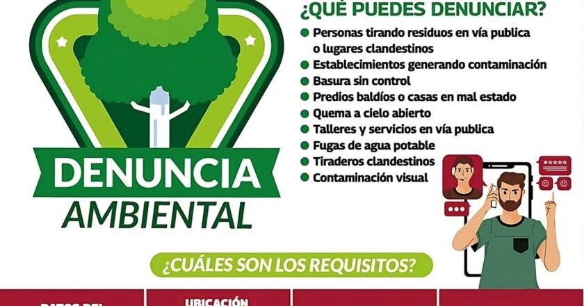 Exhorta Gobierno de Reynosa a cuidar el medio ambiente y denunciar