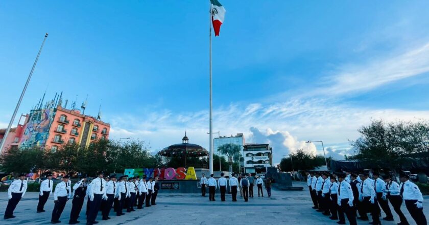 Elementos de Tránsito y Vialidad realizaron ejercicio cívico