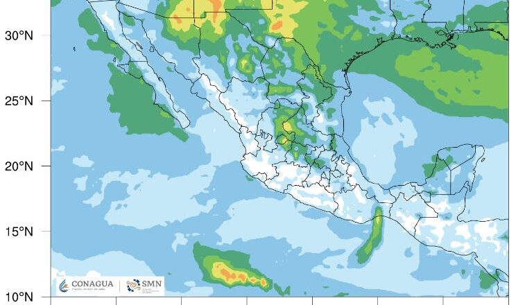 Activa SMN alerta por lluvias fuertes