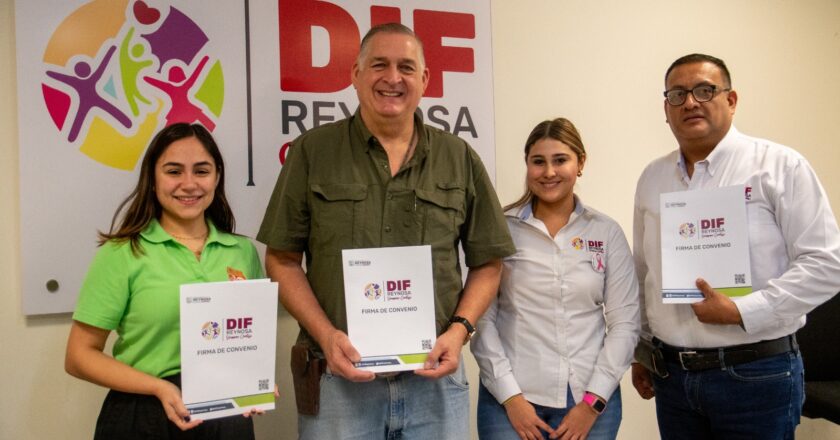 DIF Reynosa firma convenio con Gymboree Juego y Música