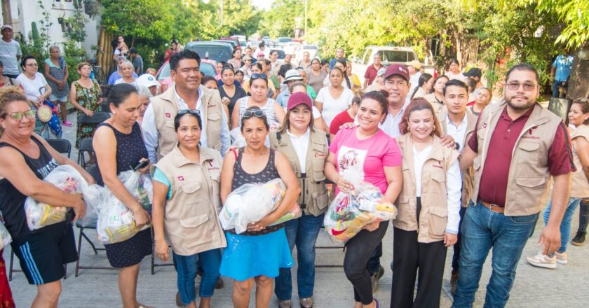 Inicia SEBIEN quinta entrega de paquetes alimentarios en Tamaulipas