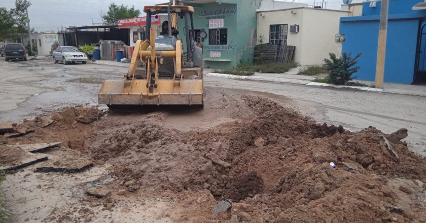 Restauró COMAPA líneas de conducción de agua en San Valentín