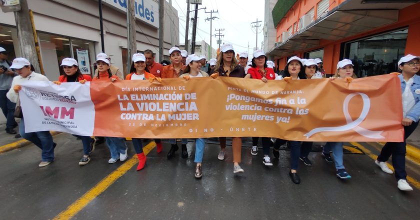 “¡Ni una más!” Marchan a favor de eliminar la violencia contra la mujer