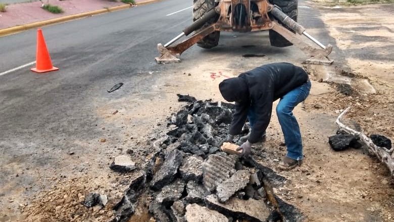 Finalizó COMAPA reparación de fuga de agua potable en Ampliación Rodríguez