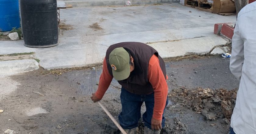 Restauró COMAPA línea de distribución de agua potable en San Valentín