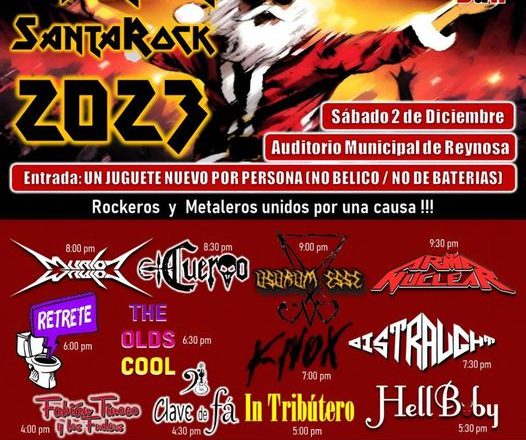 Se realizará en Reynosa el Primer Festival Santa Rock 2023