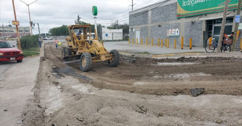 Rehabilita Gobierno de Reynosa acceso a Paseo de las Flores