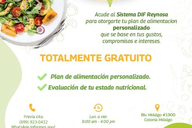 DIF Reynosa ofrece consultas nutricionales